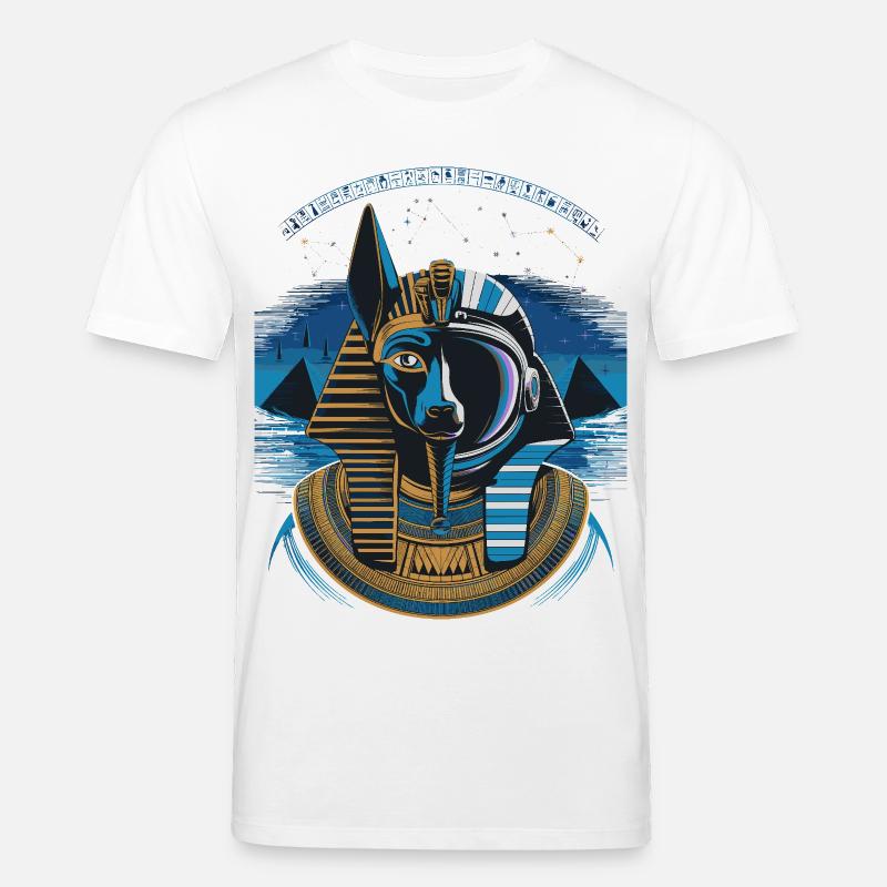 Conception hybride Anubis céleste - T-shirt bio CREATOR Stanley/Stella Unisexe - blanc