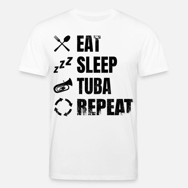 Tuba Tägliche Routine - Stanley/Stella Unisex Bio-T-Shirt CREATOR  - Weiß