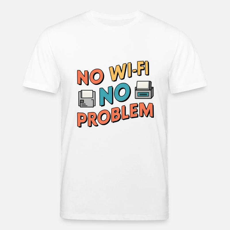No Wi-Fi, No Problem - Stanley/Stella Unisex Bio-T-Shirt CREATOR  - Weiß
