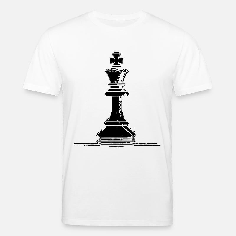 Schachfigur Pixel Grafik - Stanley/Stella Unisex Bio-T-Shirt CREATOR  - Weiß