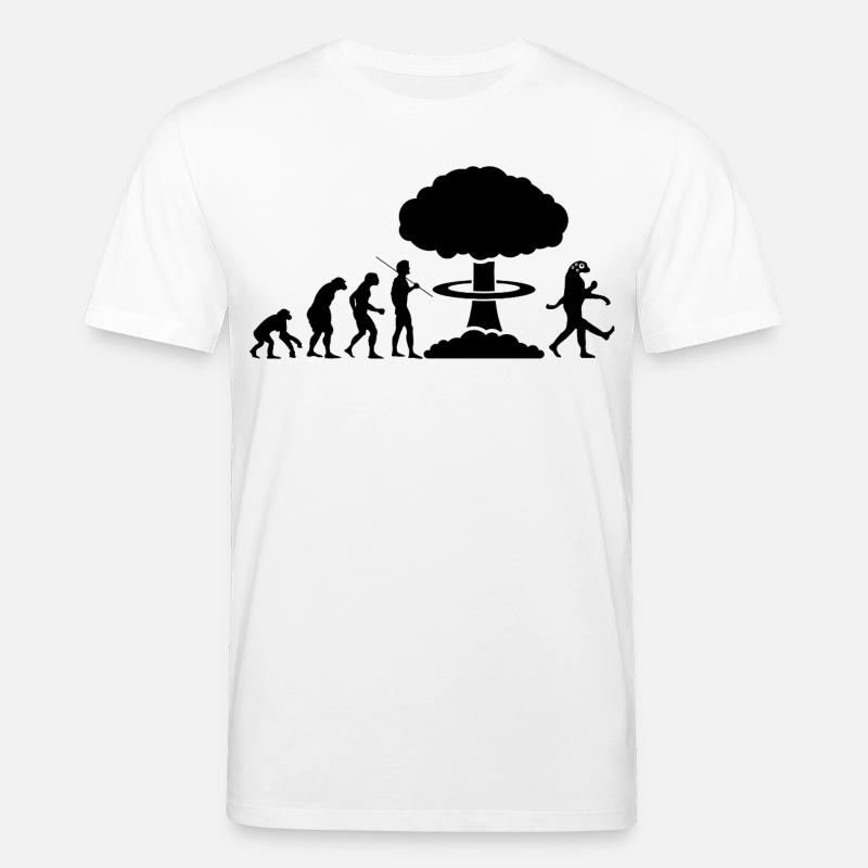 Nukleare Evolution - Stanley/Stella Unisex Bio-T-Shirt CREATOR  - Weiß