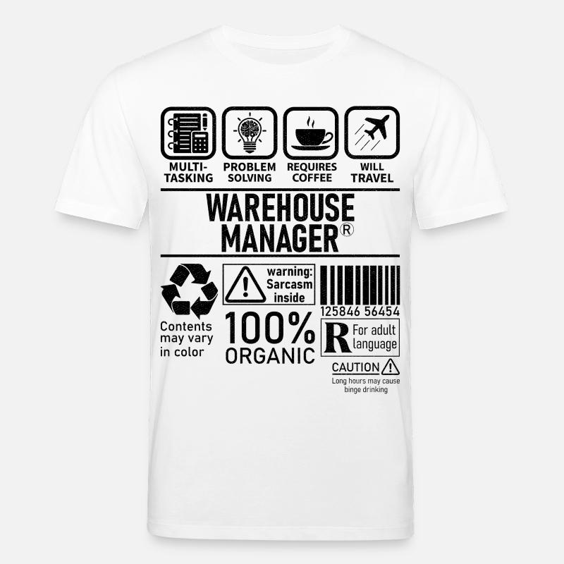Warehouse Manager multi tasking problem solving - Stanley/Stella Unisex Bio-T-Shirt CREATOR  - Weiß