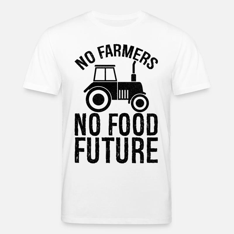 Pas d’agriculteurs, pas d’avenir alimentaire - T-shirt bio CREATOR Stanley/Stella Unisexe - blanc