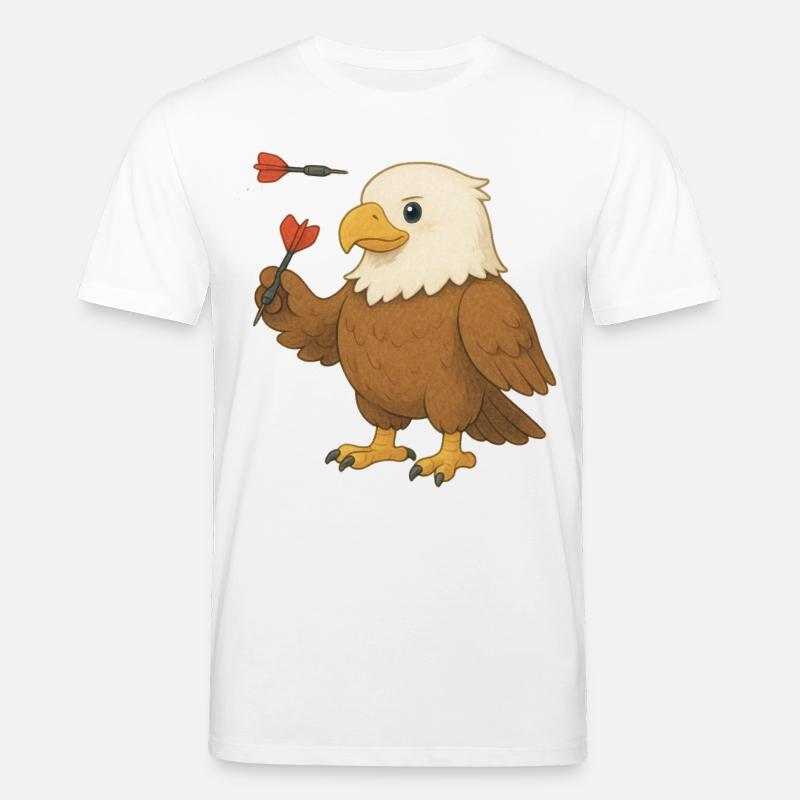 Aigle avec fléchettes - T-shirt bio CREATOR Stanley/Stella Unisexe - blanc