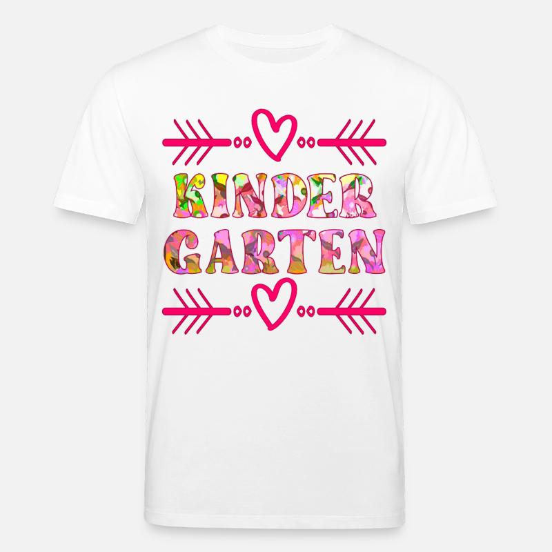 KINDERGARTEN FLORALES MUSTER - Stanley/Stella Unisex Bio-T-Shirt CREATOR  - Weiß
