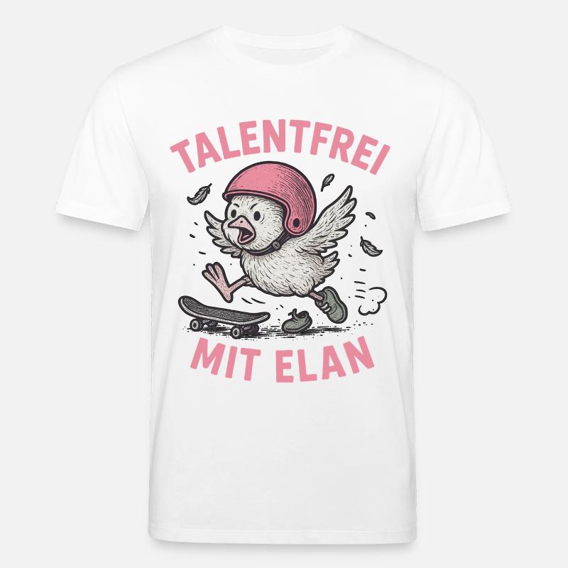 Talentfrei mit Elan - Stanley/Stella Unisex Bio-T-Shirt CREATOR  - Weiß