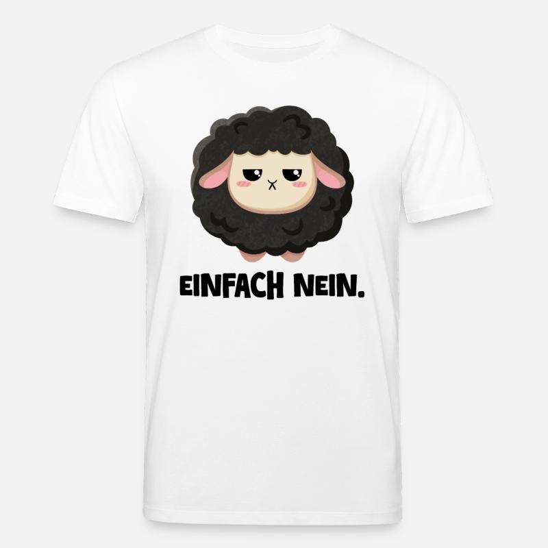 Grumpy Schaf Einfach nein - Stanley/Stella Unisex Bio-T-Shirt CREATOR  - Weiß