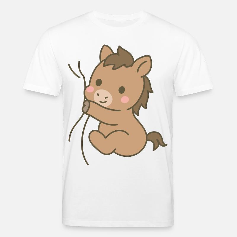 Eingekuschelt Pferdchen - Stanley/Stella Unisex Bio-T-Shirt CREATOR  - Weiß