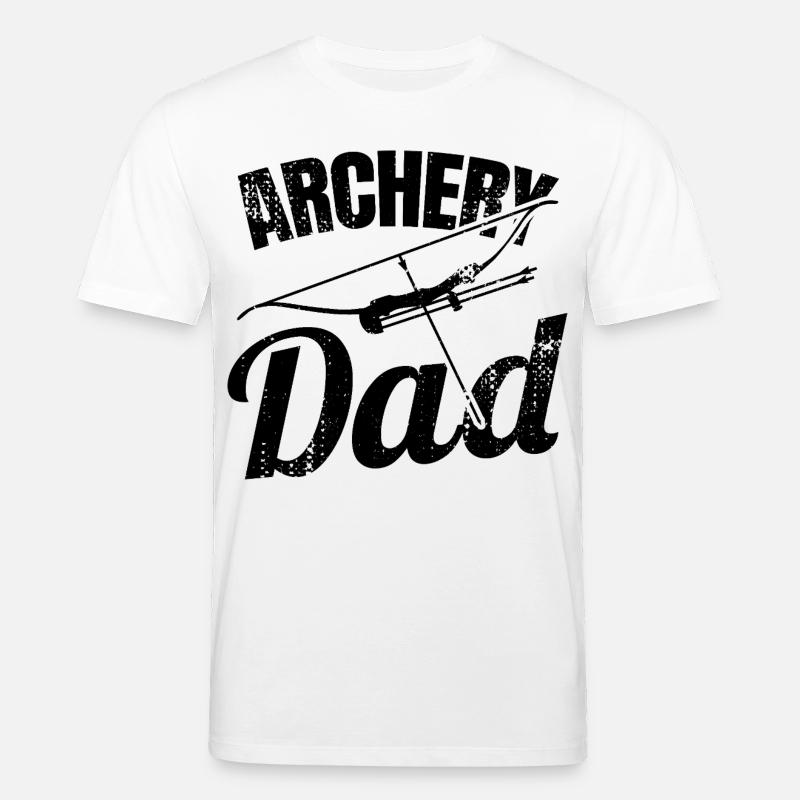 Bogenschießen Papa - Stanley/Stella Unisex Bio-T-Shirt CREATOR  - Weiß