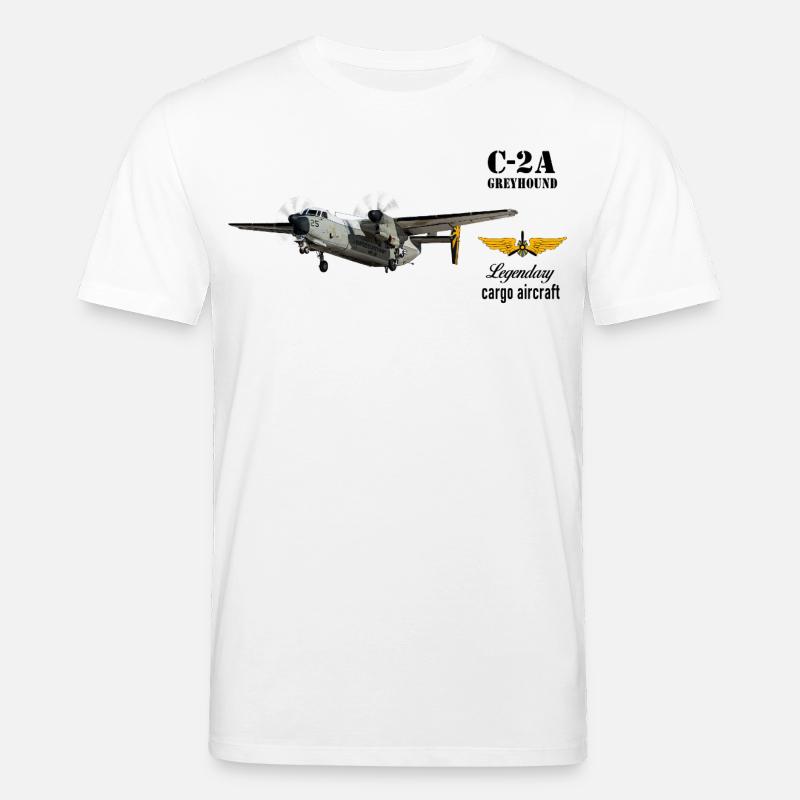 C-2A Greyhound - Stanley/Stella Unisex Bio-T-Shirt CREATOR  - Weiß