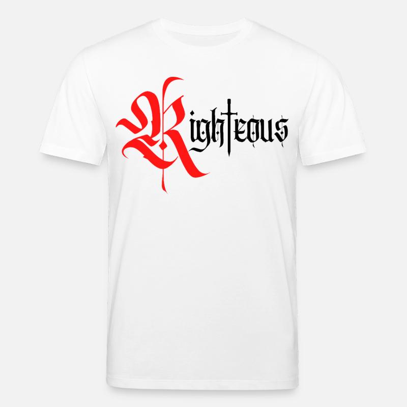 Gothic Righteous Design mit Schwert - Stanley/Stella Unisex Bio-T-Shirt CREATOR  - Weiß