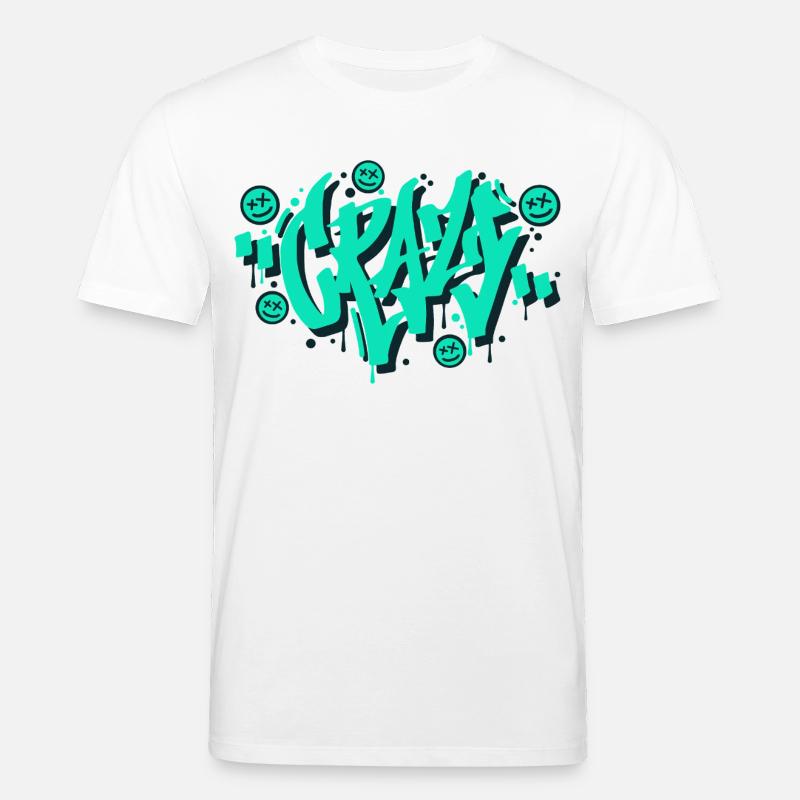 Verrücktes Graffiti-Buchstaben-Design - Stanley/Stella Unisex Bio-T-Shirt CREATOR  - Weiß