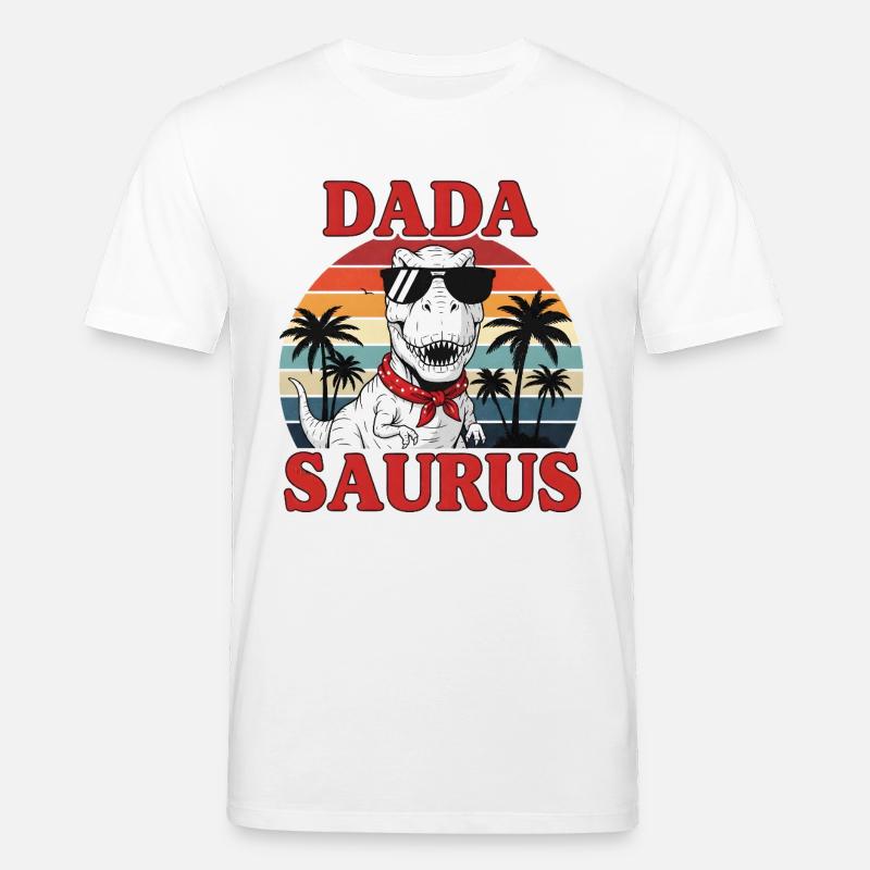 Tyrannosaurus Rex DADA SAURUS Cool - Stanley/Stella Unisex Bio-T-Shirt CREATOR  - Weiß