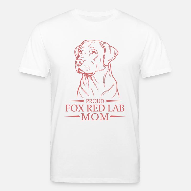 Proud Fox Red Lab Mom - Stanley/Stella Unisex Bio-T-Shirt CREATOR  - Weiß