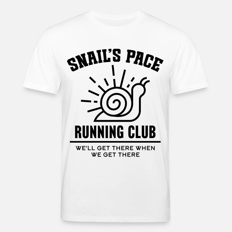 Club de course Snail’s Pace - T-shirt bio CREATOR Stanley/Stella Unisexe - blanc