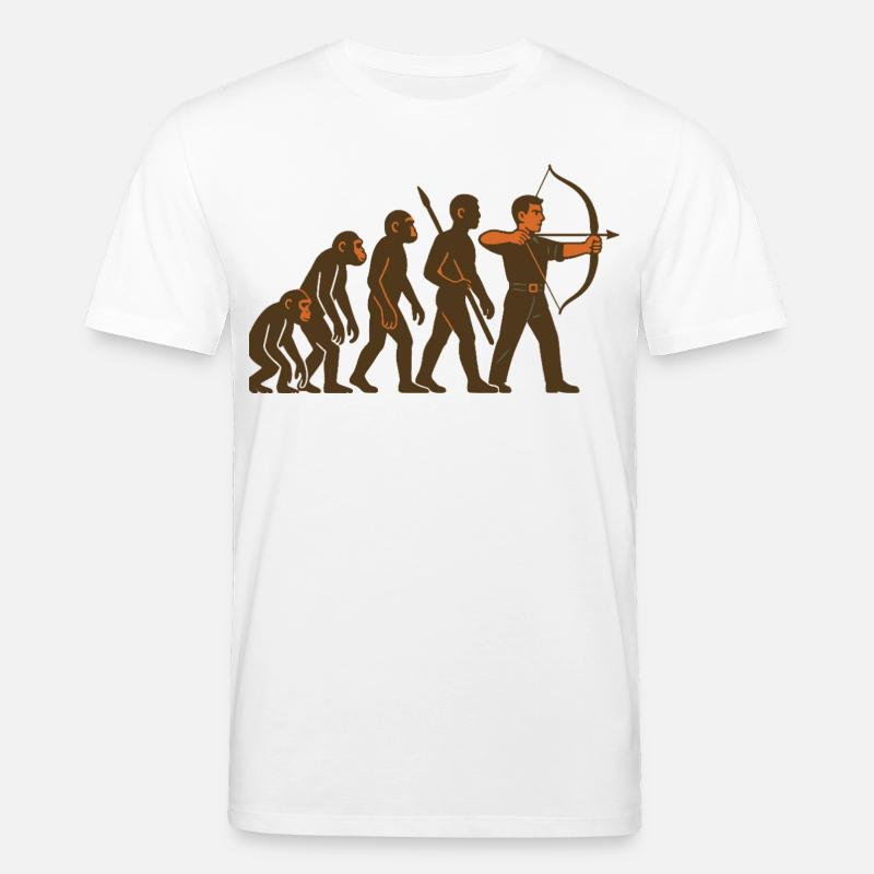 Archery Evolution Bogenschütze Bogen Ziel - Stanley/Stella Unisex Bio-T-Shirt CREATOR  - Weiß