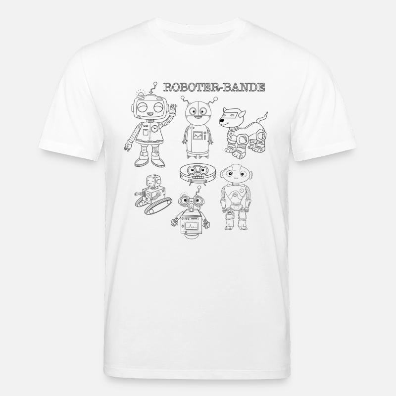 Plus de robots, plus de plaisir - T-shirt bio CREATOR Stanley/Stella Unisexe - blanc