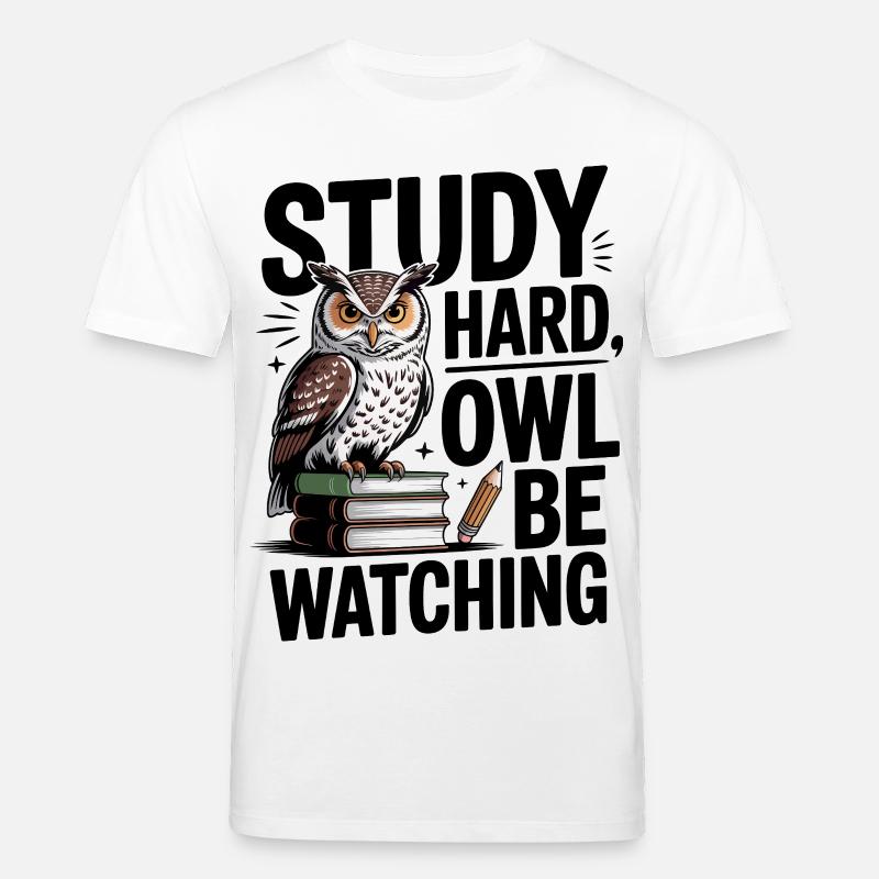 weise Eule - Stanley/Stella Unisex Bio-T-Shirt CREATOR  - Weiß