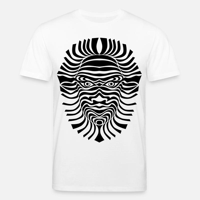 psy-chic psychedlic sixties good voodoo mask - Stanley/Stella Unisex Bio-T-Shirt CREATOR  - Weiß