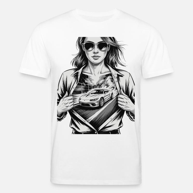 Conception de voiture de course - T-shirt bio CREATOR Stanley/Stella Unisexe - blanc