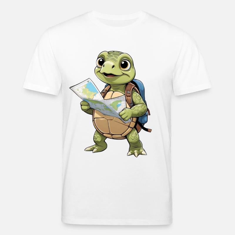 Abenteuertrend Schildkrötenreise - Stanley/Stella Unisex Bio-T-Shirt CREATOR  - Weiß