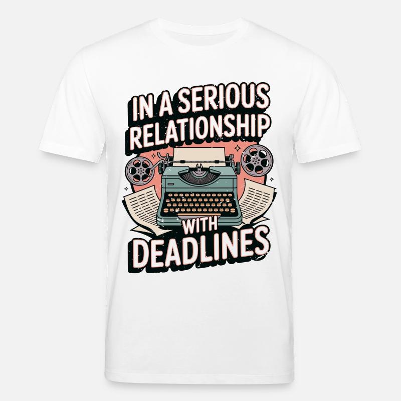 Scénariste en relation sérieuse Romancier - T-shirt bio CREATOR Stanley/Stella Unisexe - blanc