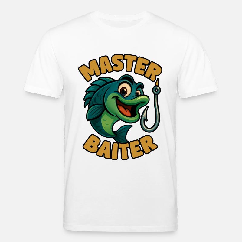 Master Baiter – witziges Angler-Wortspiel - Stanley/Stella Unisex Bio-T-Shirt CREATOR  - Weiß
