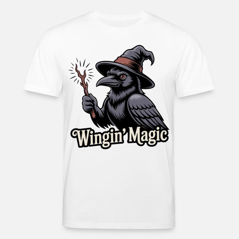 Wingin' Magic Raven - Stanley/Stella Unisex Bio-T-Shirt CREATOR - Weiß