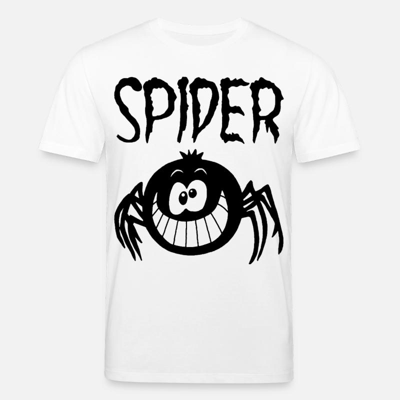 Das Lächeln der schwarzen Spinne - Stanley/Stella Unisex Bio-T-Shirt CREATOR  - Weiß