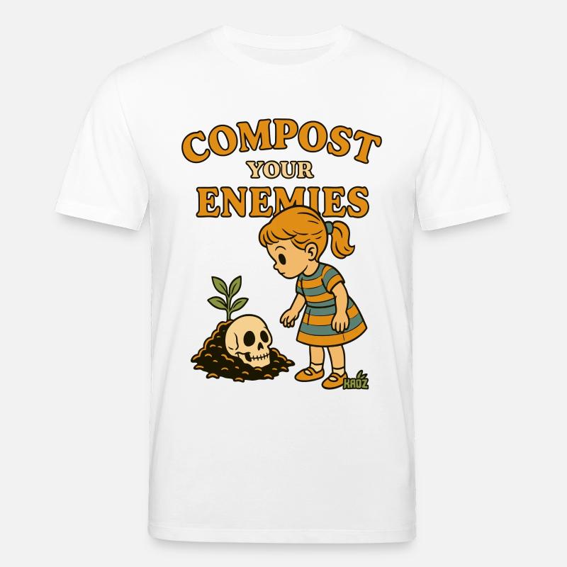 Kompostiere deine Feinde - Stanley/Stella Unisex Bio-T-Shirt CREATOR  - Weiß