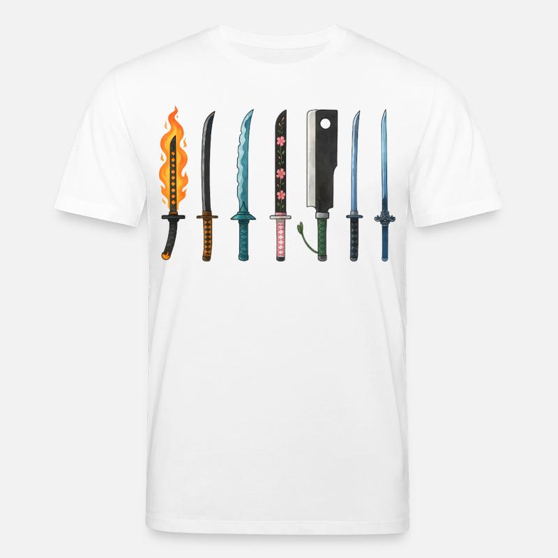 Conception de la collection d’épées d’anime - T-shirt bio CREATOR Stanley/Stella Unisexe - blanc