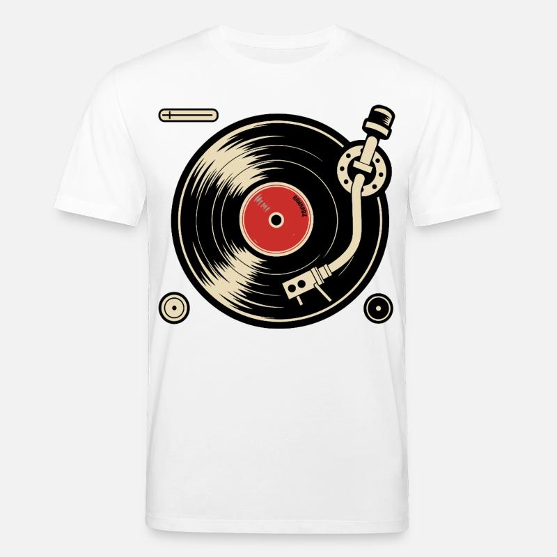 Disques vinyles Platine vinyle Platine vinyle Graphisme - T-shirt bio CREATOR Stanley/Stella Unisexe - blanc