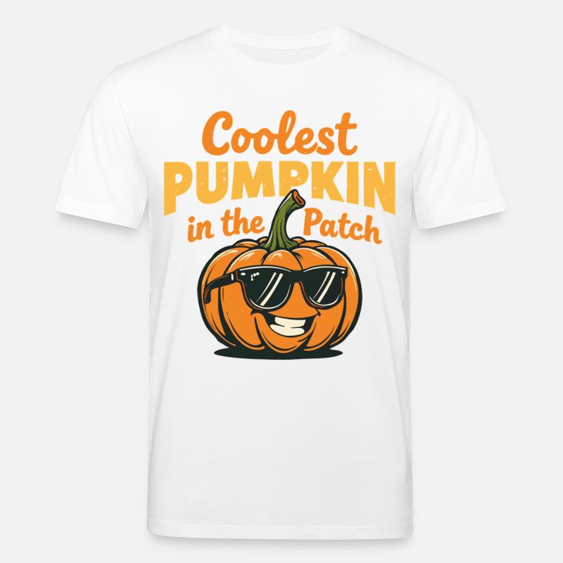 Der coolste Kürbis im Patch - Stanley/Stella Unisex Bio-T-Shirt CREATOR  - Weiß