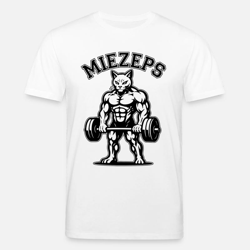 Kitty - Muscles endoloris - Chat - Dire - T-shirt bio CREATOR Stanley/Stella Unisexe - blanc