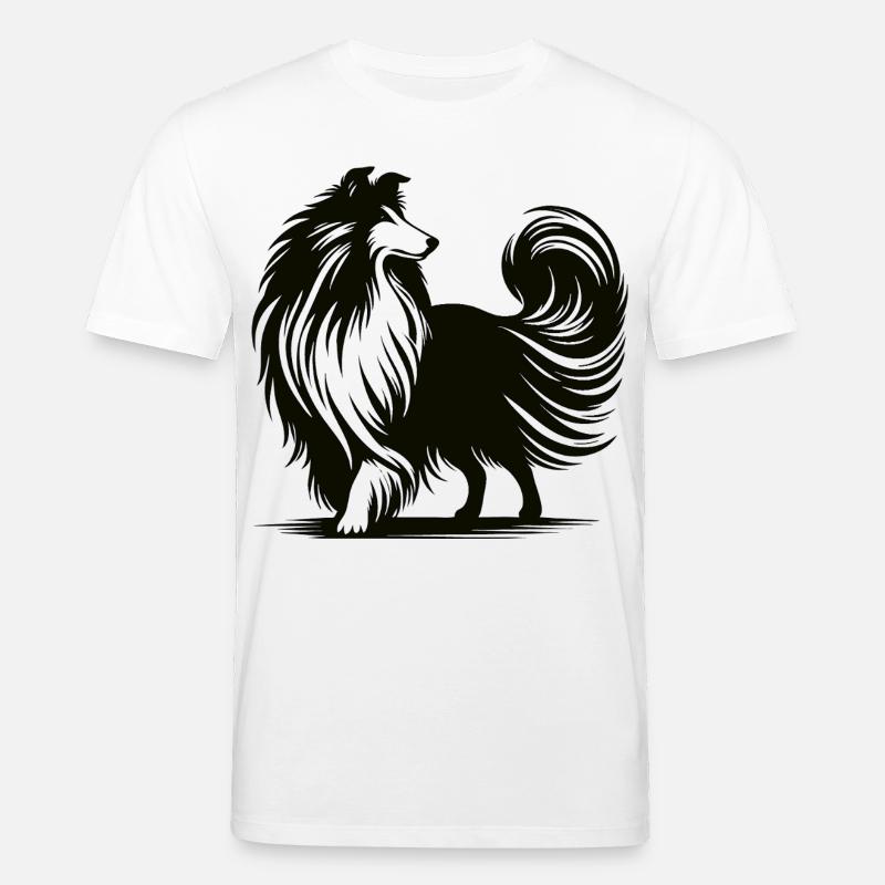 Conception de silhouette de colley cool - T-shirt bio CREATOR Stanley/Stella Unisexe - blanc