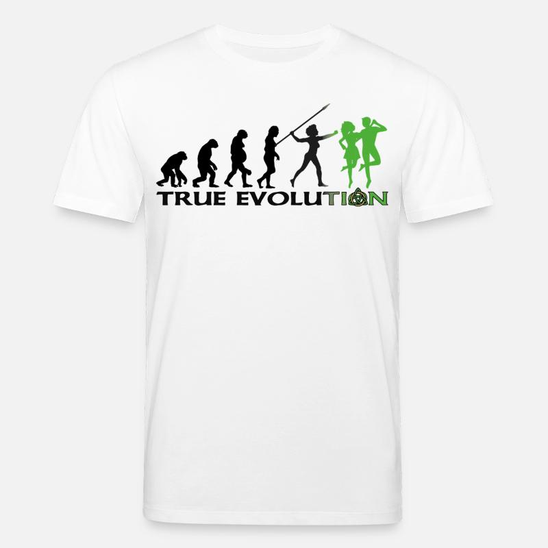 Évolution vers la danse traditionnelle irlandaise - T-shirt bio CREATOR Stanley/Stella Unisexe - blanc