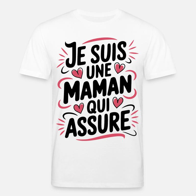 Ich bin eine Mutter, die versichert - Stanley/Stella Unisex Bio-T-Shirt CREATOR - Weiß