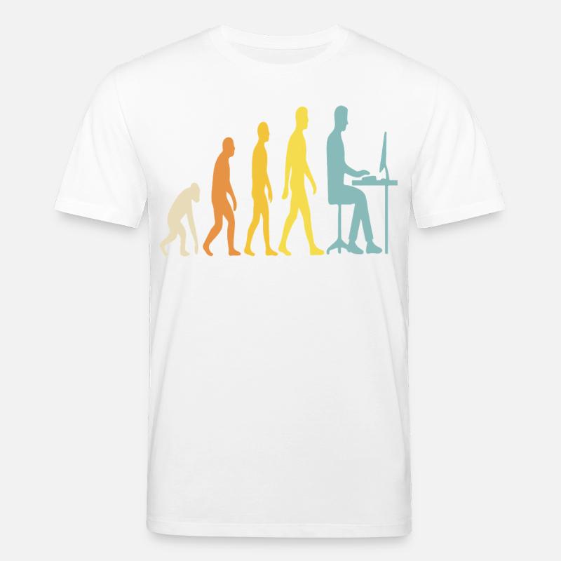 L’évolution de la technologie au bureau - T-shirt bio CREATOR Stanley/Stella Unisexe - blanc