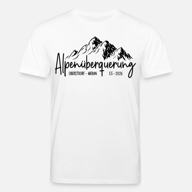 Alpenüberquerung E5 2026 / Oberstdorf - Meran - Stanley/Stella Unisex Bio-T-Shirt CREATOR  - Weiß