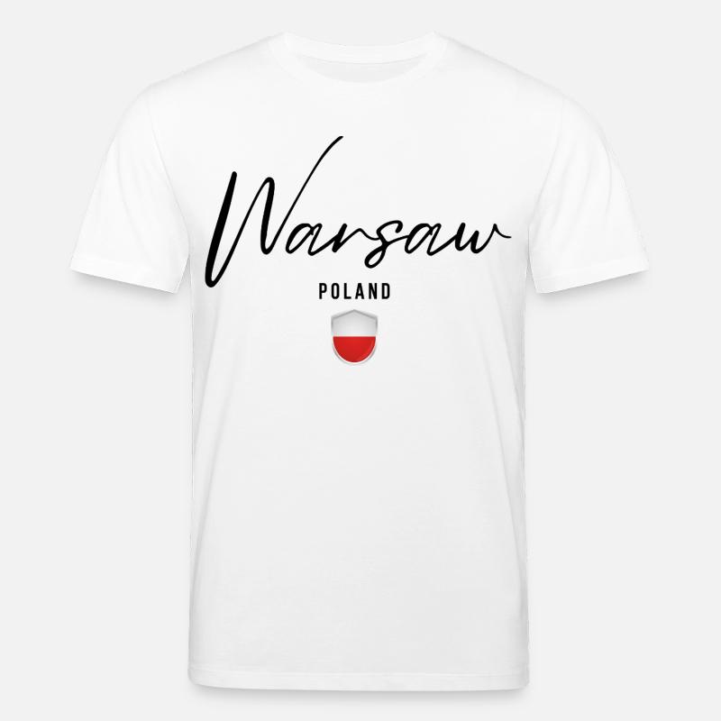 Conception élégante Varsovie, Varsovie Pologne - T-shirt bio CREATOR Stanley/Stella Unisexe - blanc
