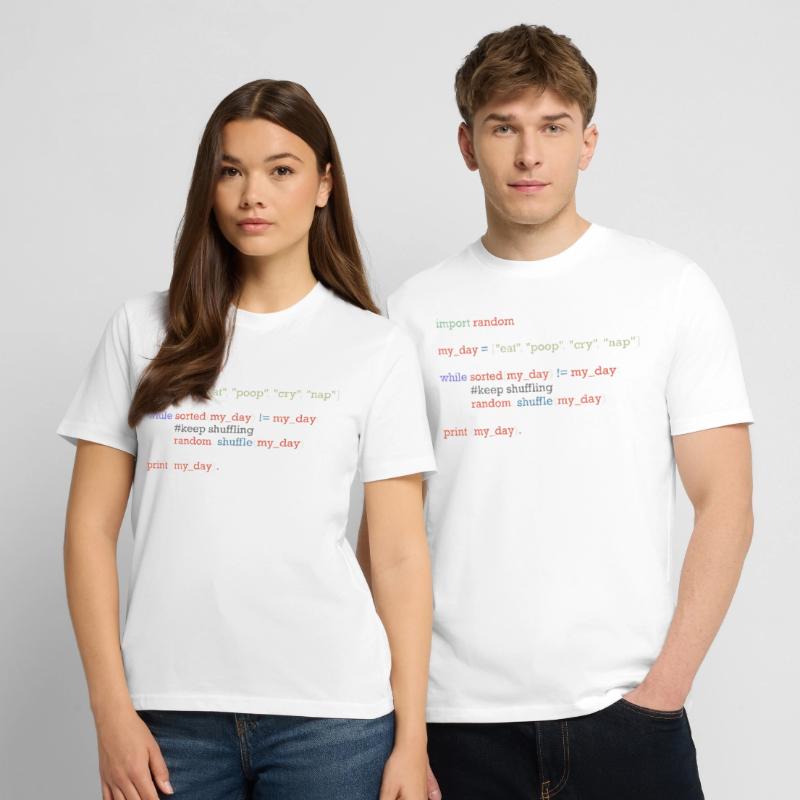 Lustiger Python-Code über den Alltag, Baby Stanley/Stella Unisex Bio-T-Shirt CREATOR 