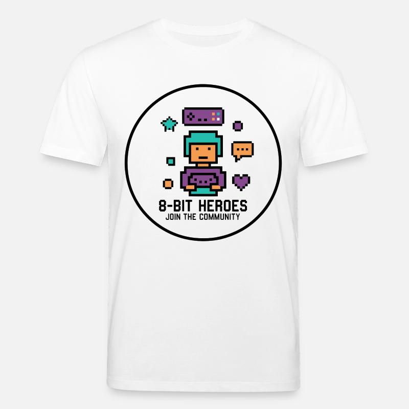 Pixel Gamer Retro 8-Bit Gaming Kult - Stanley/Stella Unisex Bio-T-Shirt CREATOR  - Weiß