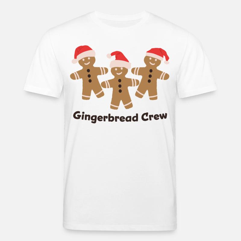 Gingerbread Crew - Weihnachten Plätzchen backen  - Stanley/Stella Unisex Bio-T-Shirt CREATOR  - Weiß