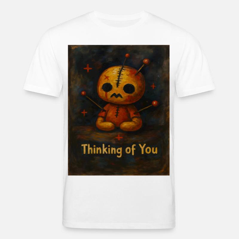 Patch-Kuscheltier Denk an Dich - Stanley/Stella Unisex Bio-T-Shirt CREATOR  - Weiß