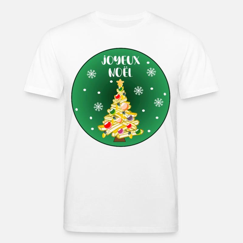 Frohe Weihnachtskartoffeln - Stanley/Stella Unisex Bio-T-Shirt CREATOR  - Weiß