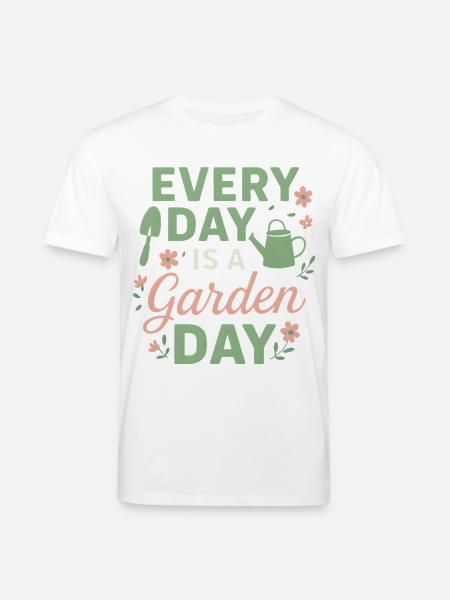 Garten Spruch Gartenliebe - Stanley/Stella Unisex Bio-T-Shirt CREATOR  - Weiß