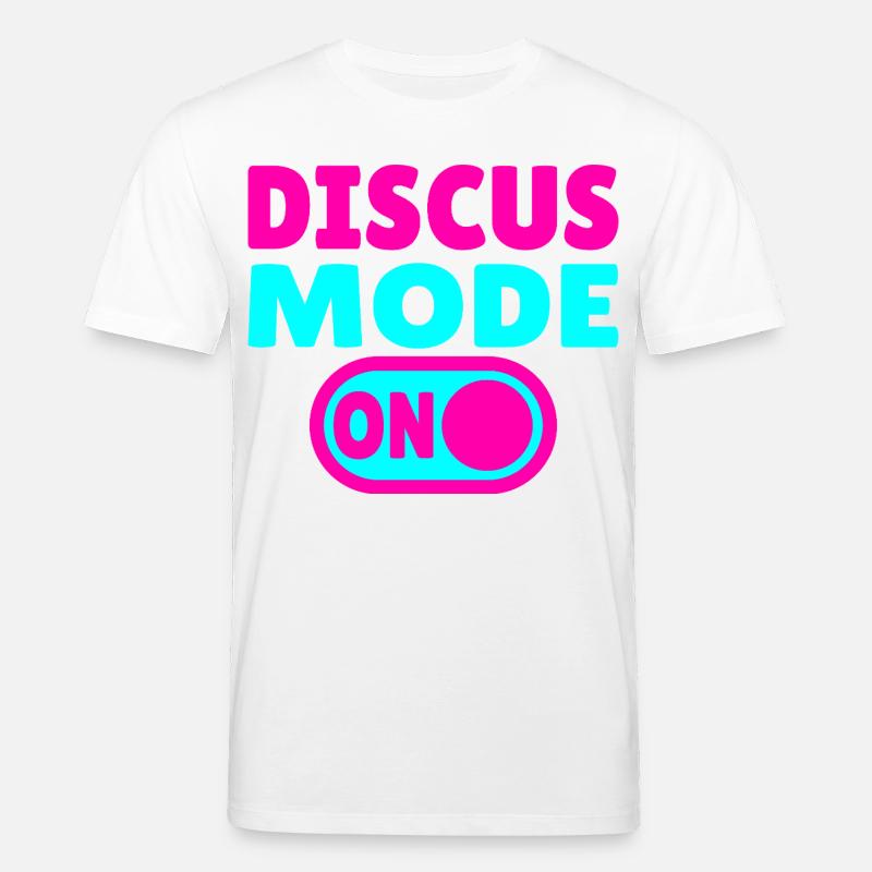 Discus Mode ON - Diskuswerfer - Stanley/Stella Unisex Bio-T-Shirt CREATOR  - Weiß
