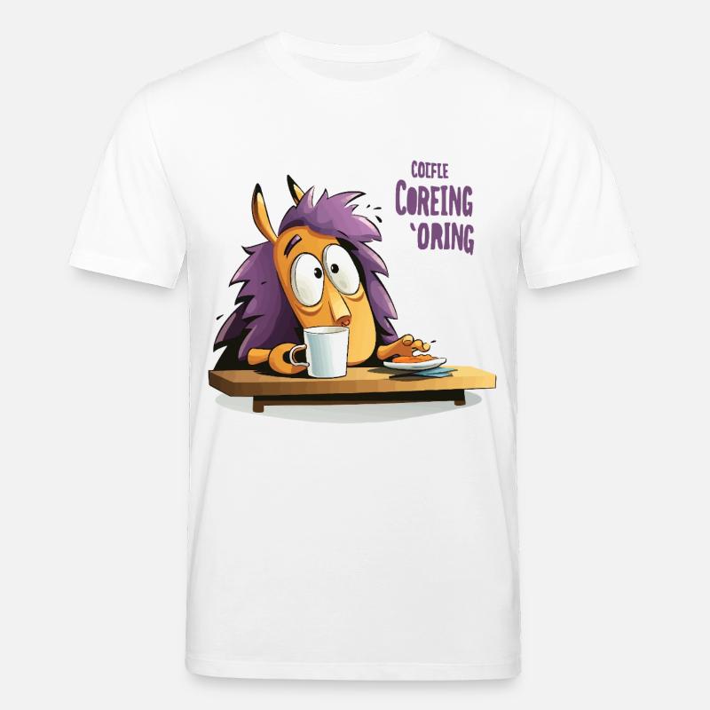 Kaffee Igel am Morgen - Stanley/Stella Unisex Bio-T-Shirt CREATOR  - Weiß