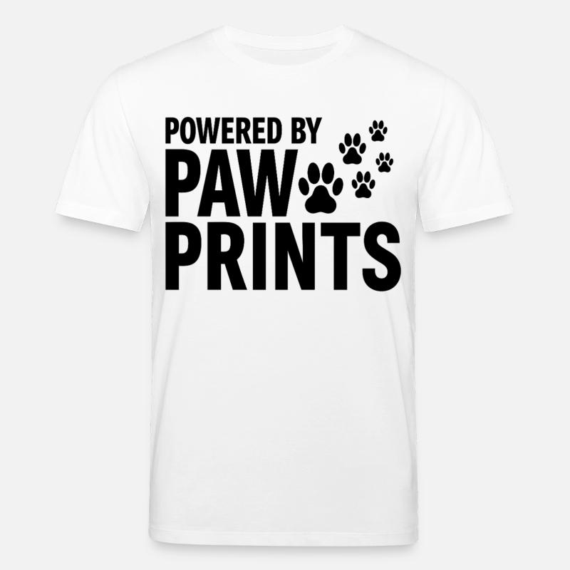 Powered By Paw Prints Hundeliebe Statement - Stanley/Stella Unisex Bio-T-Shirt CREATOR - Weiß