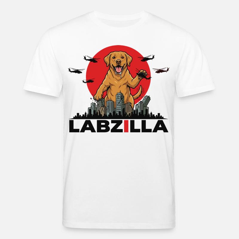 Labzilla – Le chien géant ultime - T-shirt bio CREATOR Stanley/Stella Unisexe - blanc